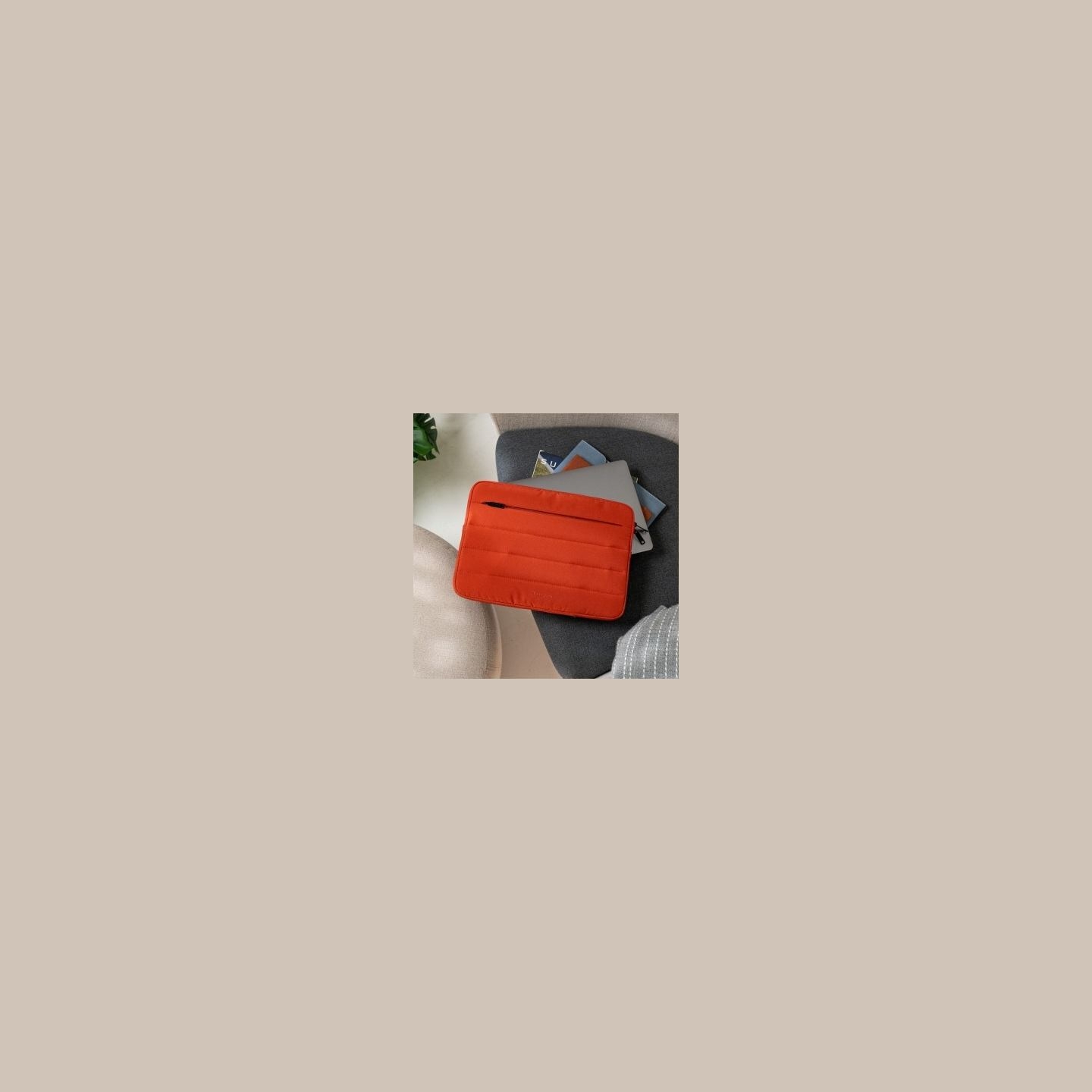 Targus PUFFER 13-14" SLEEVE, RUST ORANGE