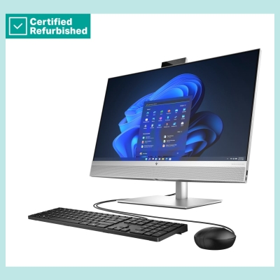 HP RENEW SILVER HP Elite 870 G9 AIO All-In-One 27 - i9-14900, 64GB, 2TB SSD, 27 QHD Non-Touch AG, Height Adjustable, USB Mouse, 