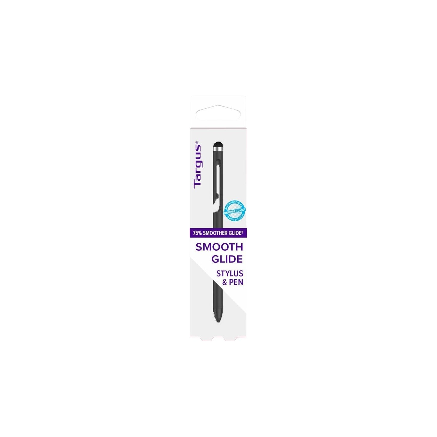 Targus 2-IN-1 ANTIMICROBIAL STYLUS PEN FOR TOUCHSCREENS -BLACK