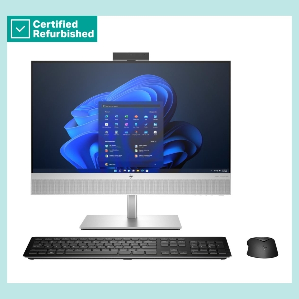 HP RENEW SILVER HP Elite 840 G9 AIO All-In-One 24 - i5-14500, 16GB, 512GB SSD, 23.8 FHD Non-Touch AG, FPR, Height Adjustable, Wi
