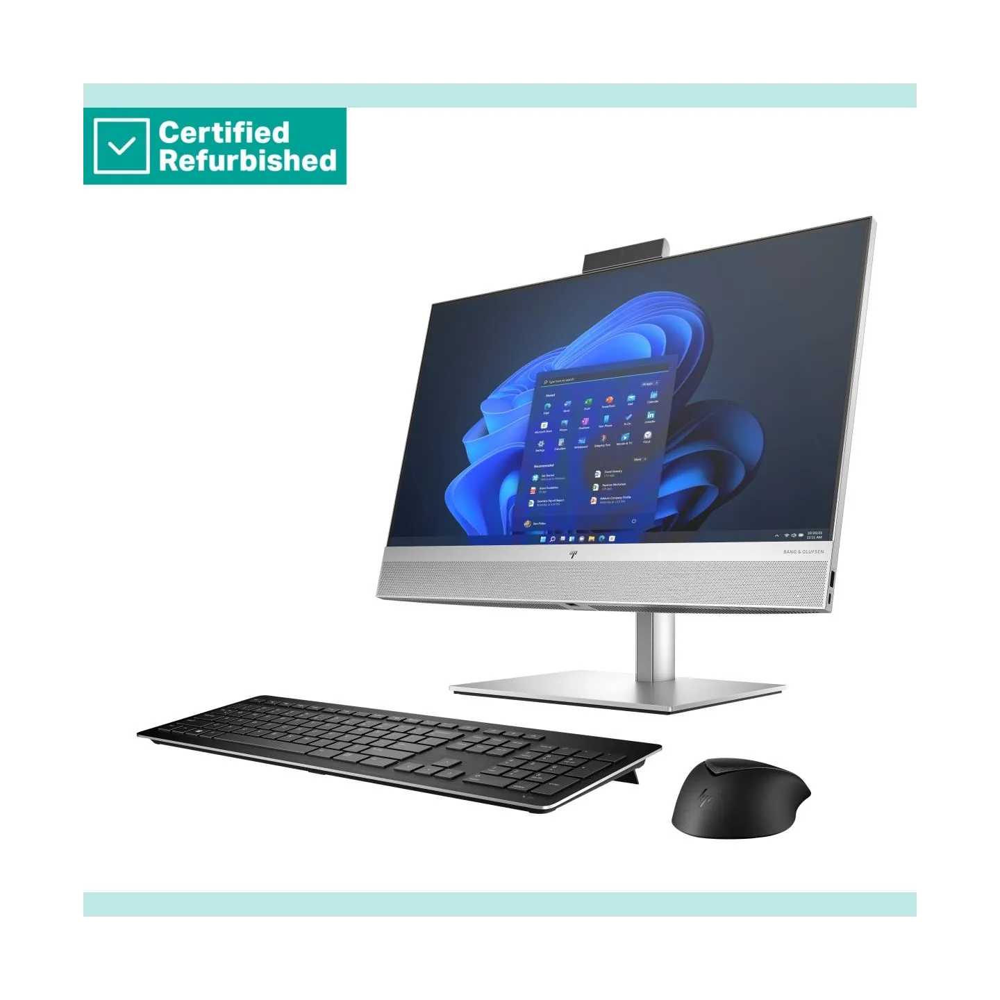 HP RENEW SILVER HP Elite 840 G9 AIO All-In-One 24 - i5-14500, 16GB, 512GB SSD, 23.8 FHD Non-Touch AG, FPR, Height Adjustable, Wi