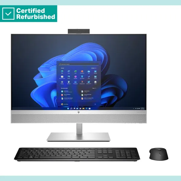 HP RENEW SILVER HP Elite 870 G9 AIO All-In-One 27 - i7-14700, 16GB, 512GB SSD, 27 FHD Non-Touch AG, FPR, Height Adjustable, USB 