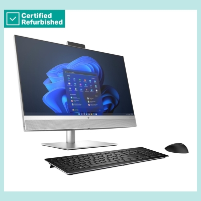HP RENEW SILVER HP Elite 870 G9 AIO All-In-One 27 - i7-14700, 16GB, 512GB SSD, 27 FHD Non-Touch AG, FPR, Height Adjustable, USB 
