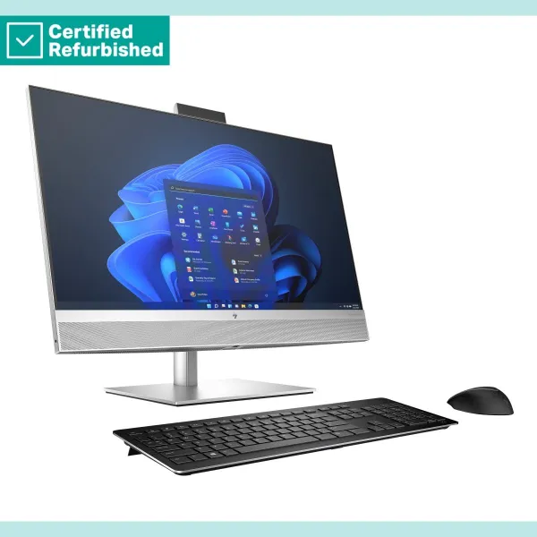 HP RENEW SILVER HP Elite 870 G9 AIO All-In-One 27 - i7-14700, 16GB, 512GB SSD, 27 FHD Non-Touch AG, FPR, Height Adjustable, USB 
