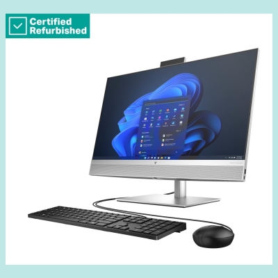 HP RENEW SILVER HP Elite 870 G9 AIO All-In-One 27 - i7-14700, 16GB, 512GB SSD, 27 FHD Non-Touch AG, FPR, Height Adjustable, USB 
