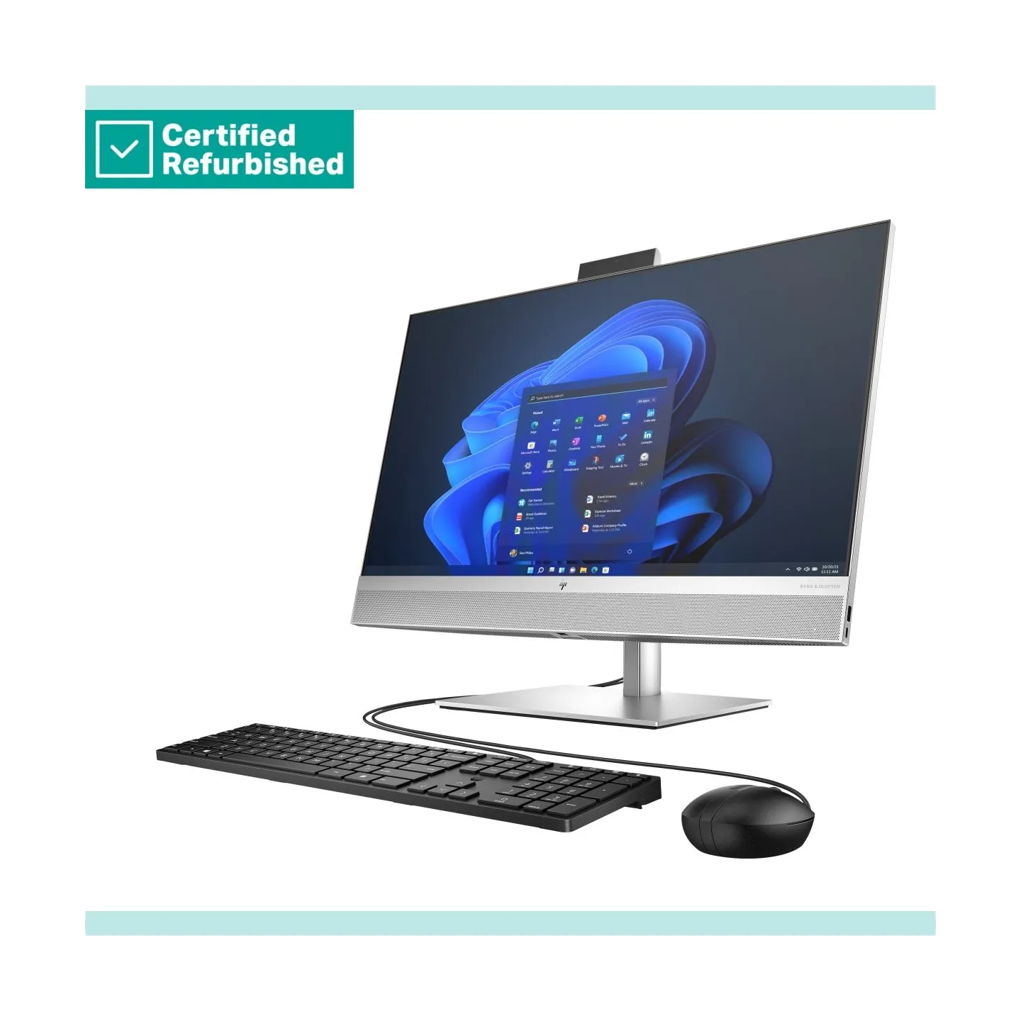 HP RENEW SILVER HP Elite 870 G9 AIO All-In-One 27 - i7-14700, 16GB, 512GB SSD, 27 FHD Non-Touch AG, FPR, Height Adjustable, USB 