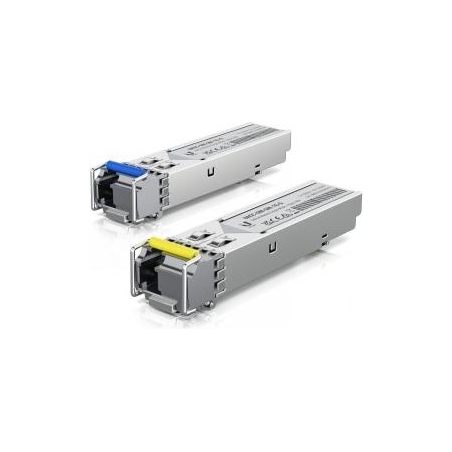 Ubiquiti 1G BIDIRECTIONAL SINGLE-MODE OPTICAL MODULE. SFP TRANSCEIVER THAT SUPPORTS 1G CONNECTIONS UP TO 3 KM USING SINGLE-MODE 