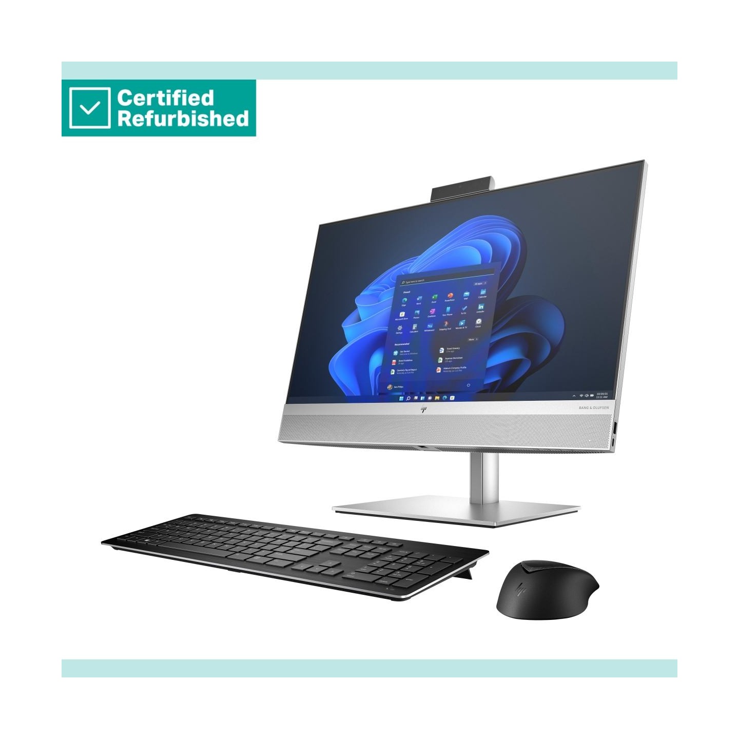 HP RENEW SILVER HP Elite 840 G9 AIO All-In-One 24 - i7-14700, 16GB, 512GB SSD, 23.8 FHD Non-Touch AG, Height Adjustable, Win 11 