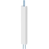 Neomounts MAGNETIC CABLE COVER FOR SIT/STAND DESK FRAMES, MULTIPLE CABLES, WHITE