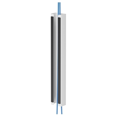 Neomounts MAGNETIC CABLE COVER FOR SIT/STAND DESK FRAMES, MULTIPLE CABLES, WHITE