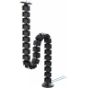 Neomounts CABLE SPINE ORGANIZER FOR SIT/STAND DESK FRAMES, SCREW MOUNTED, BLACK