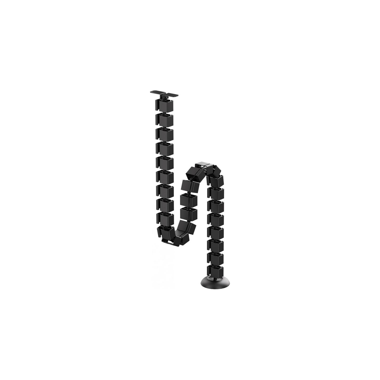Neomounts CABLE SPINE ORGANIZER FOR SIT/STAND DESK FRAMES, SCREW MOUNTED, BLACK