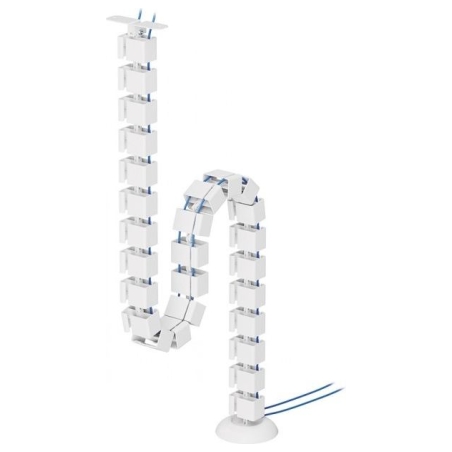 Neomounts CABLE SPINE ORGANIZER FOR SIT/STAND DESK FRAMES, SCREW MOUNTED, WHITE