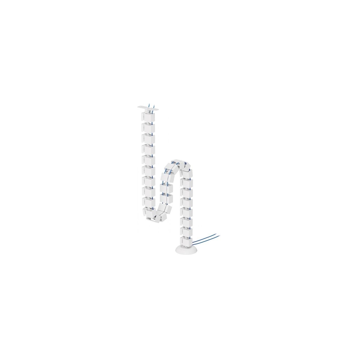 Neomounts CABLE SPINE ORGANIZER FOR SIT/STAND DESK FRAMES, SCREW MOUNTED, WHITE