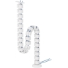 Neomounts CABLE SPINE ORGANIZER FOR SIT/STAND DESK FRAMES, SCREW MOUNTED, WHITE