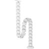Neomounts CABLE SPINE ORGANIZER FOR SIT/STAND DESK FRAMES, SCREW MOUNTED, WHITE