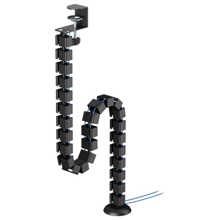 Neomounts CABLE SPINE ORGANIZER FOR SIT/STAND DESK FRAMES, CLAMP MOUNTED, BLACK
