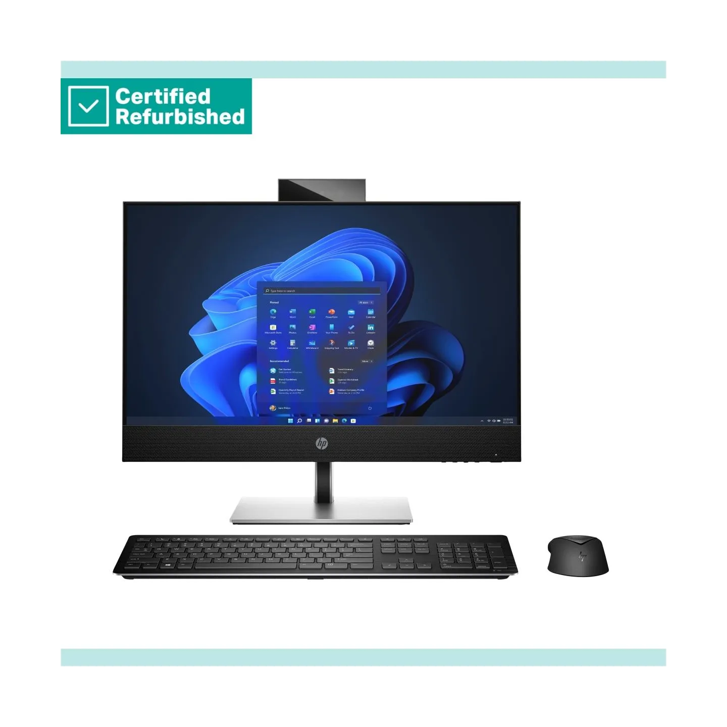 HP RENEW GOLD HP Pro 440 G9 AIO All-In-One 24 - i7-12700T, 16GB, 512GB SSD, Radeon RX 6300M 2GB, 23.8 FHD Non-Touch AG, DVD-RW, 