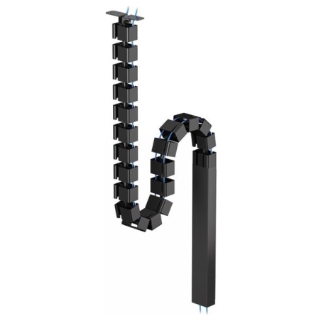Neomounts CABLE SPINE ORGANIZER FOR SIT/STAND DESK FRAMES, SCREW MOUNTED, MAGNETIC CHANNEL, BLACK