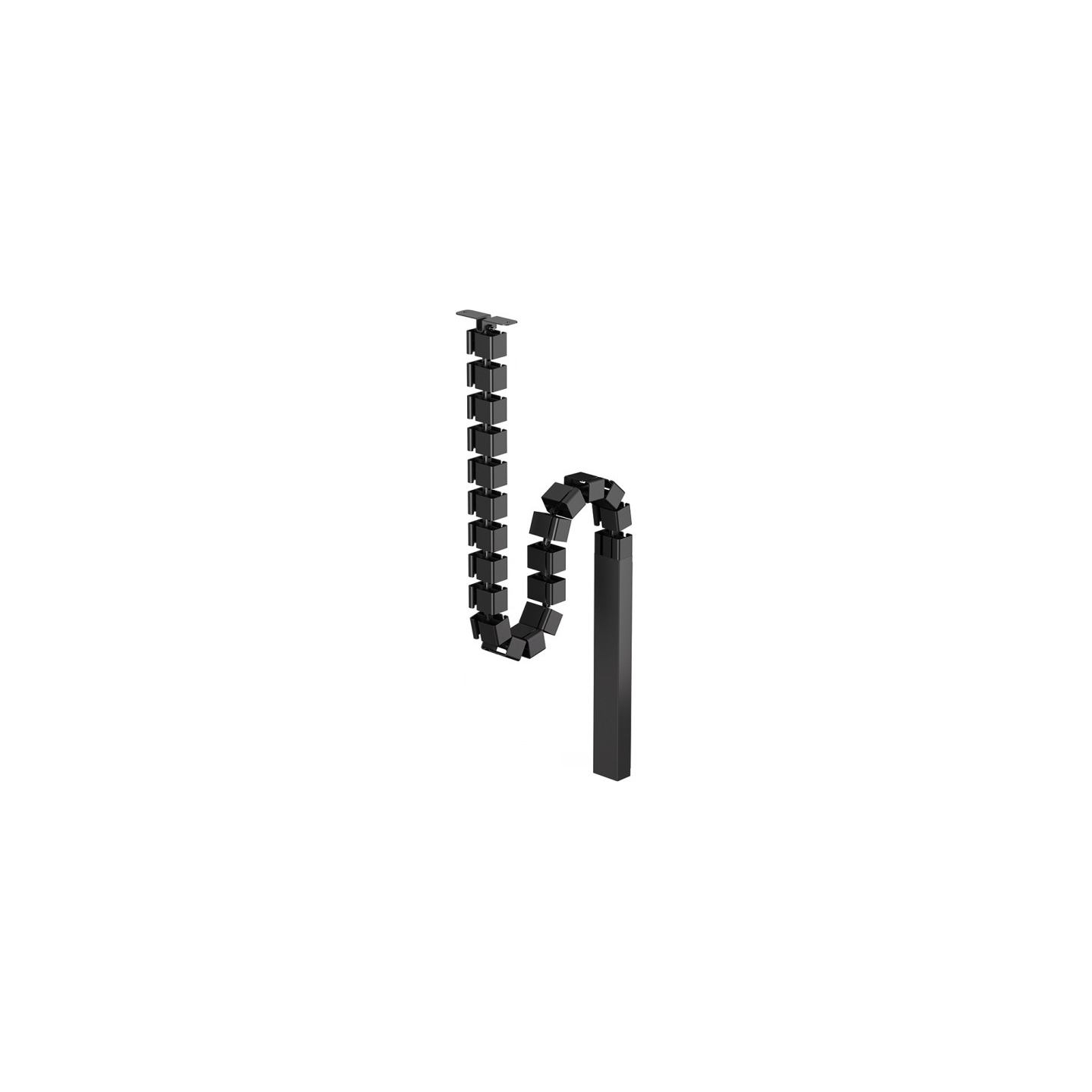 Neomounts CABLE SPINE ORGANIZER FOR SIT/STAND DESK FRAMES, SCREW MOUNTED, MAGNETIC CHANNEL, BLACK