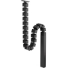 Neomounts CABLE SPINE ORGANIZER FOR SIT/STAND DESK FRAMES, SCREW MOUNTED, MAGNETIC CHANNEL, BLACK