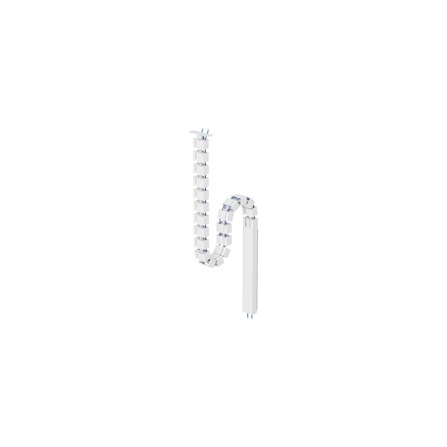 Neomounts MAGNETIC CABLE COVER FOR SIT/STAND DESK FRAMES, SCREW MOUNTED, MAGNETIC CHANNEL, WHITE