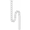 Neomounts MAGNETIC CABLE COVER FOR SIT/STAND DESK FRAMES, SCREW MOUNTED, MAGNETIC CHANNEL, WHITE