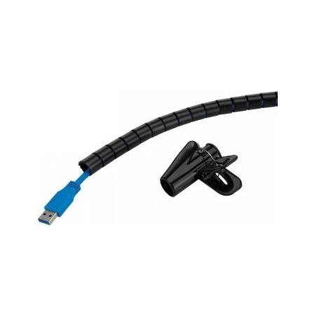 Neomounts SPIRAL CABLE WRAP, Ø15 MM., MULTIPLE CABLES, BLACK