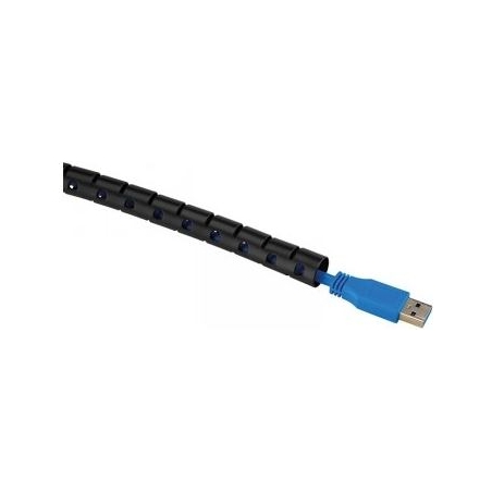 Neomounts SPIRAL CABLE WRAP, Ø15 MM., MULTIPLE CABLES, BLACK