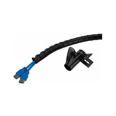 Neomounts SPIRAL CABLE WRAP, Ø20 MM., MULTIPLE CABLES, BLACK