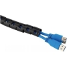 Neomounts SPIRAL CABLE WRAP, Ø20 MM., MULTIPLE CABLES, BLACK