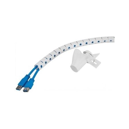 Neomounts SPIRAL CABLE WRAP, Ø20 MM., MULTIPLE CABLES, WHITE