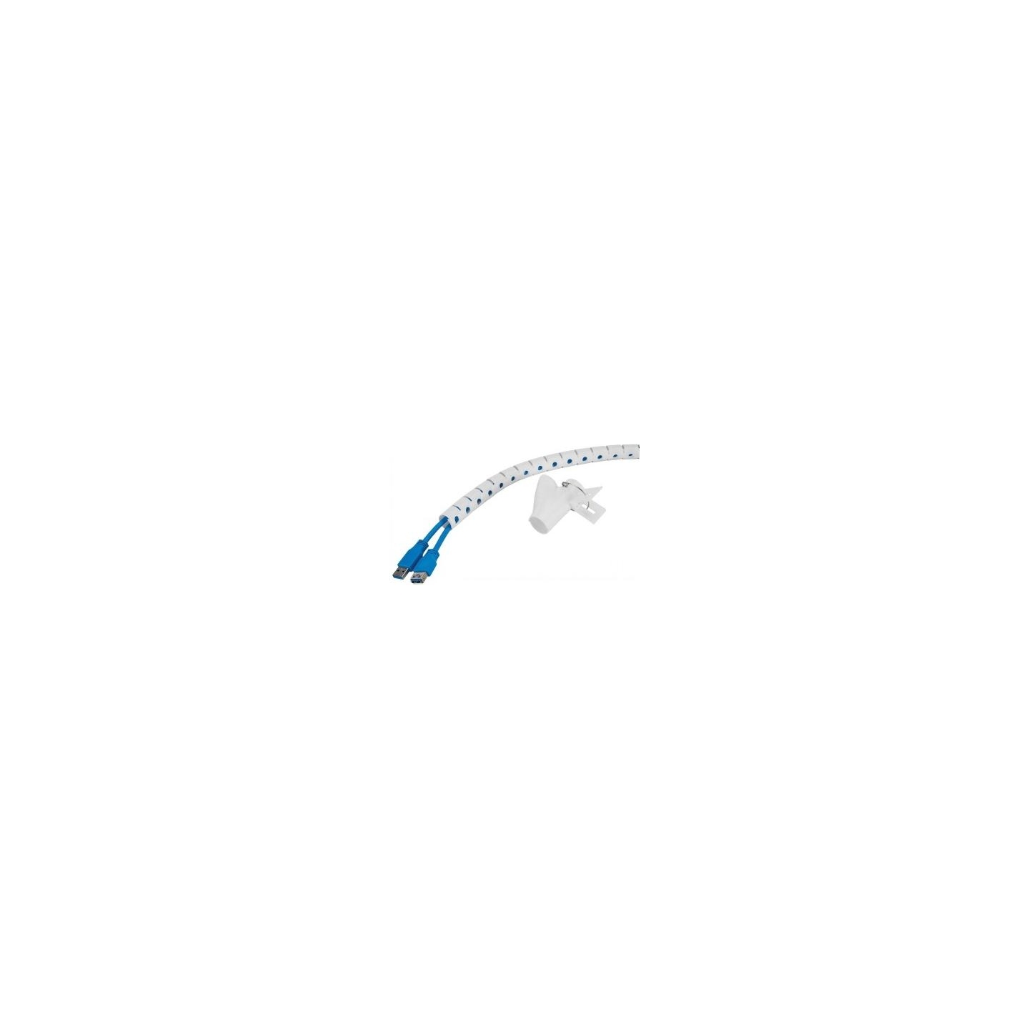Neomounts SPIRAL CABLE WRAP, Ø20 MM., MULTIPLE CABLES, WHITE