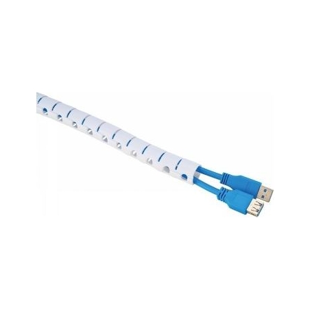 Neomounts SPIRAL CABLE WRAP, Ø20 MM., MULTIPLE CABLES, WHITE