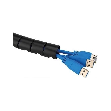 Neomounts SPIRAL CABLE WRAP, Ø25 MM., MULTIPLE CABLES, BLACK