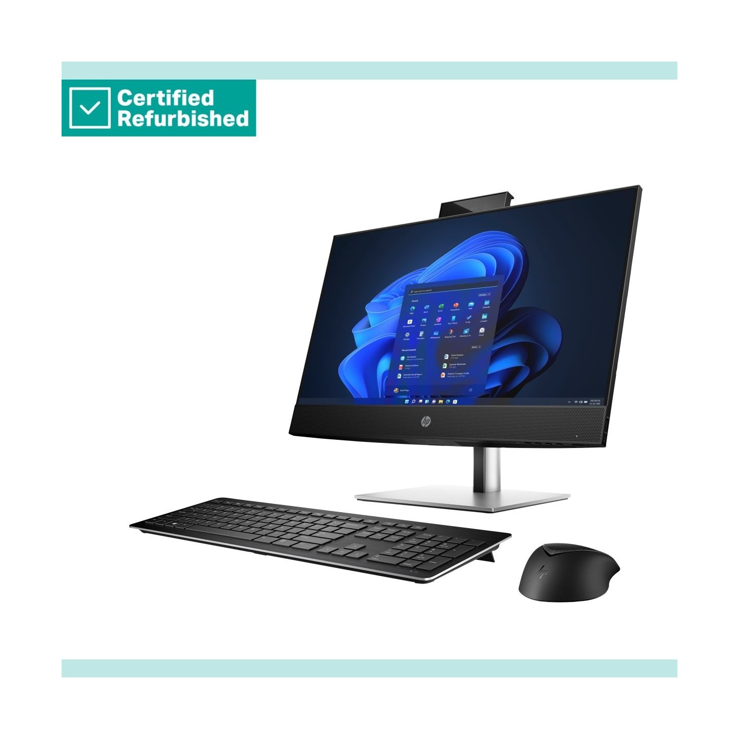 HP RENEW GOLD HP Pro 440 G9 AIO All-In-One 24 - i7-12700T, 16GB, 512GB SSD, Radeon RX 6300M 2GB, 23.8 FHD Non-Touch AG, DVD-RW, 
