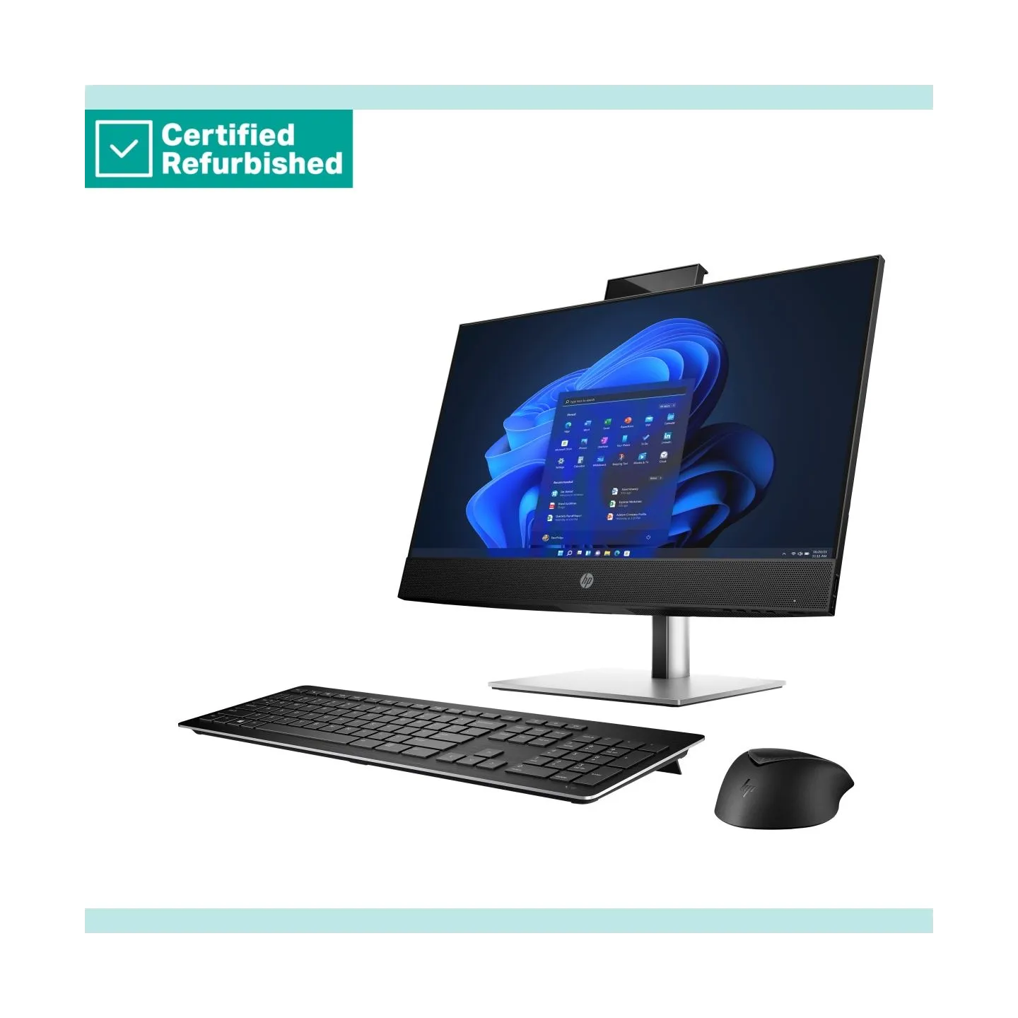 HP RENEW GOLD HP Pro 440 G9 AIO All-In-One 24 - i7-12700T, 16GB, 512GB SSD, Radeon RX 6300M 2GB, 23.8 FHD Non-Touch AG, DVD-RW, 