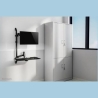 Neomounts WALL MOUNTED SIT-STAND WORKSTATION (SCREEN, KEYBOARD & MOUSE)