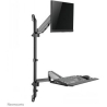 Neomounts WALL MOUNTED SIT-STAND WORKSTATION (SCREEN, KEYBOARD & MOUSE)