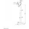 Neomounts BY NEWSTAR FL15-625BL1 TILT- AND ROTATABLE TABLET FLOOR STAND FOR 7,9-11" TABLETS - BLACK