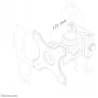 Neomounts NEWSTAR FLAT SCREEN WALL MOUNT (2 PIVOTS & TILTABLE) 10-30" BLACK