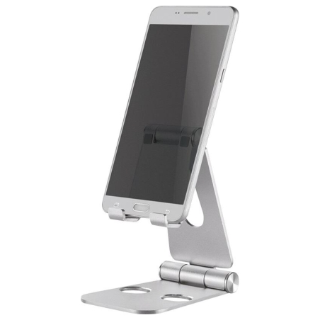 Neomounts NEWSTAR PHONE DESK STAND (SUITED FOR PHONES UP TO 10"), SILVER