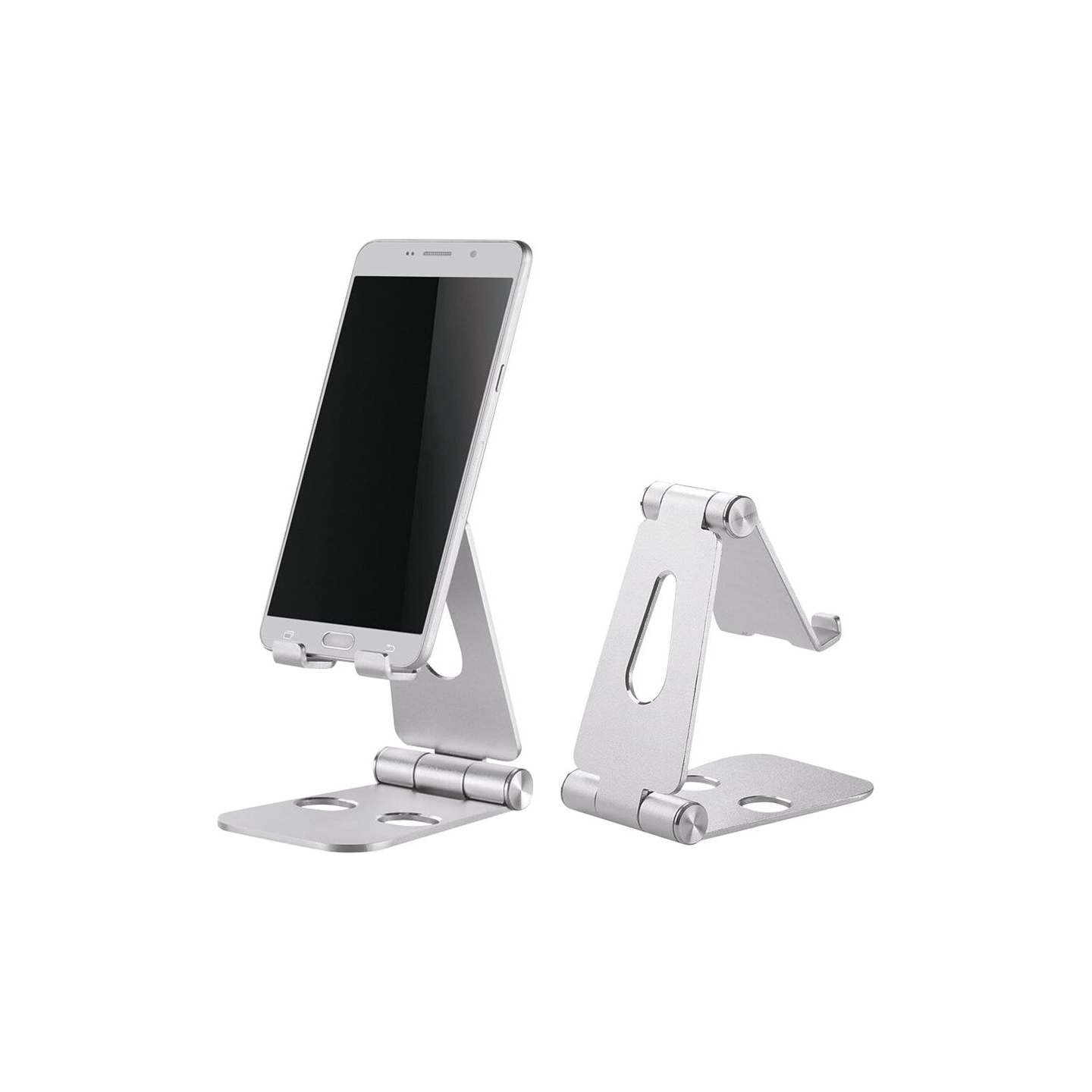 Neomounts NEWSTAR PHONE DESK STAND (SUITED FOR PHONES UP TO 10"), SILVER