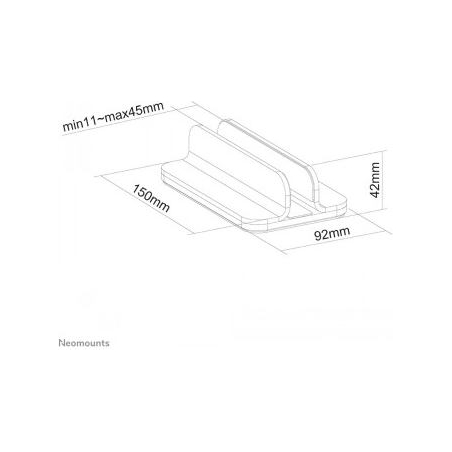 Neomounts NEWSTAR NOTEBOOK DESK STAND (VERTICAL)