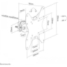 Neomounts BY NEWSTAR SCREEN POLE CLAMP/TRUSS MOUNT 1 PIVOT VESA 200X200 (POLEDIAMETER 28-50 MM)