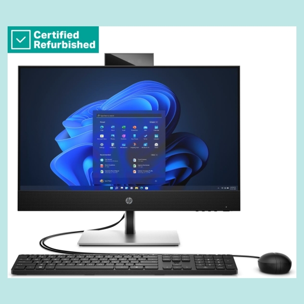 HP RENEW SILVER HP Pro 440 G9 AIO All-In-One - i7-13700T, 16GB, 512GB SSD, 23.8 FHD Non-Touch AG, Height Adjustable, USB Mouse, 