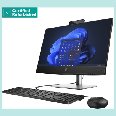 HP RENEW SILVER HP Pro 440 G9 AIO All-In-One - i7-13700T, 16GB, 512GB SSD, 23.8 FHD Non-Touch AG, Height Adjustable, USB Mouse, 