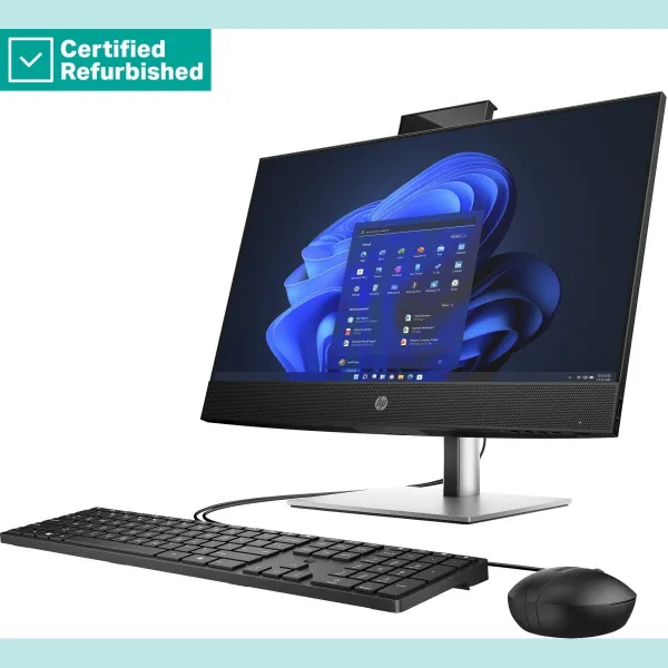 HP RENEW SILVER HP Pro 440 G9 AIO All-In-One - i7-13700T, 16GB, 512GB SSD, 23.8 FHD Non-Touch AG, Height Adjustable, USB Mouse, 