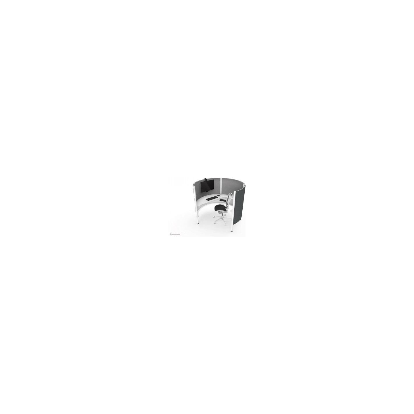 Neomounts NEWSTAR FLAT SCREEN CUBICAL HANGER (TO HANG A MONITOR OVER A SEPARATION WALL) 10-30" BLACK