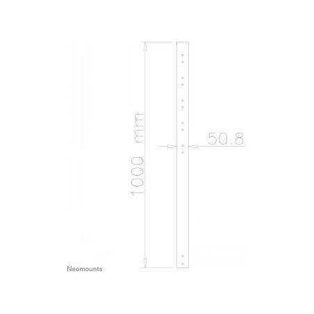 Neomounts 100 CM EXTENSION POLE FOR FPMA-C200BLACK/C400BLACK/PLASMA-C100BLACK - BLACK